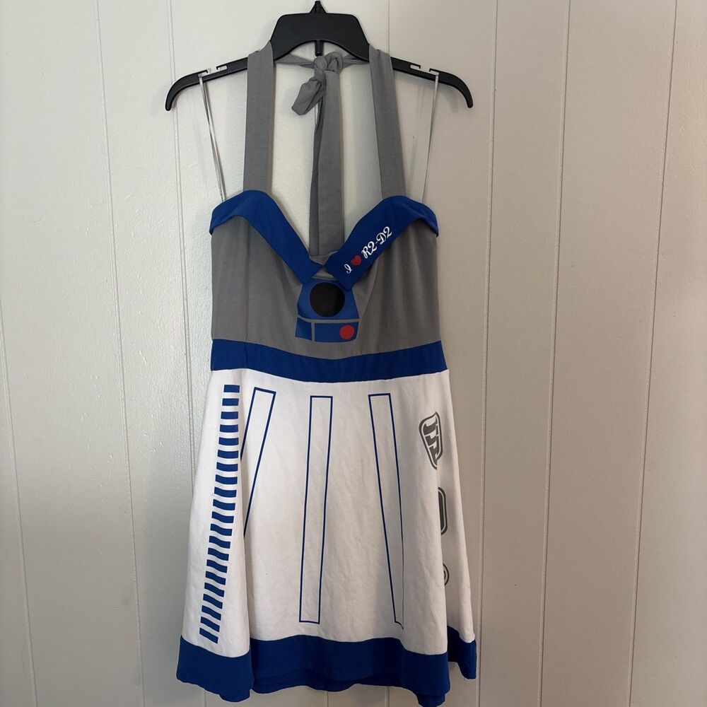 Star Wars Her Universe R2D2  Halloween Costume Cosplay Fit Flare Halter Dress XL